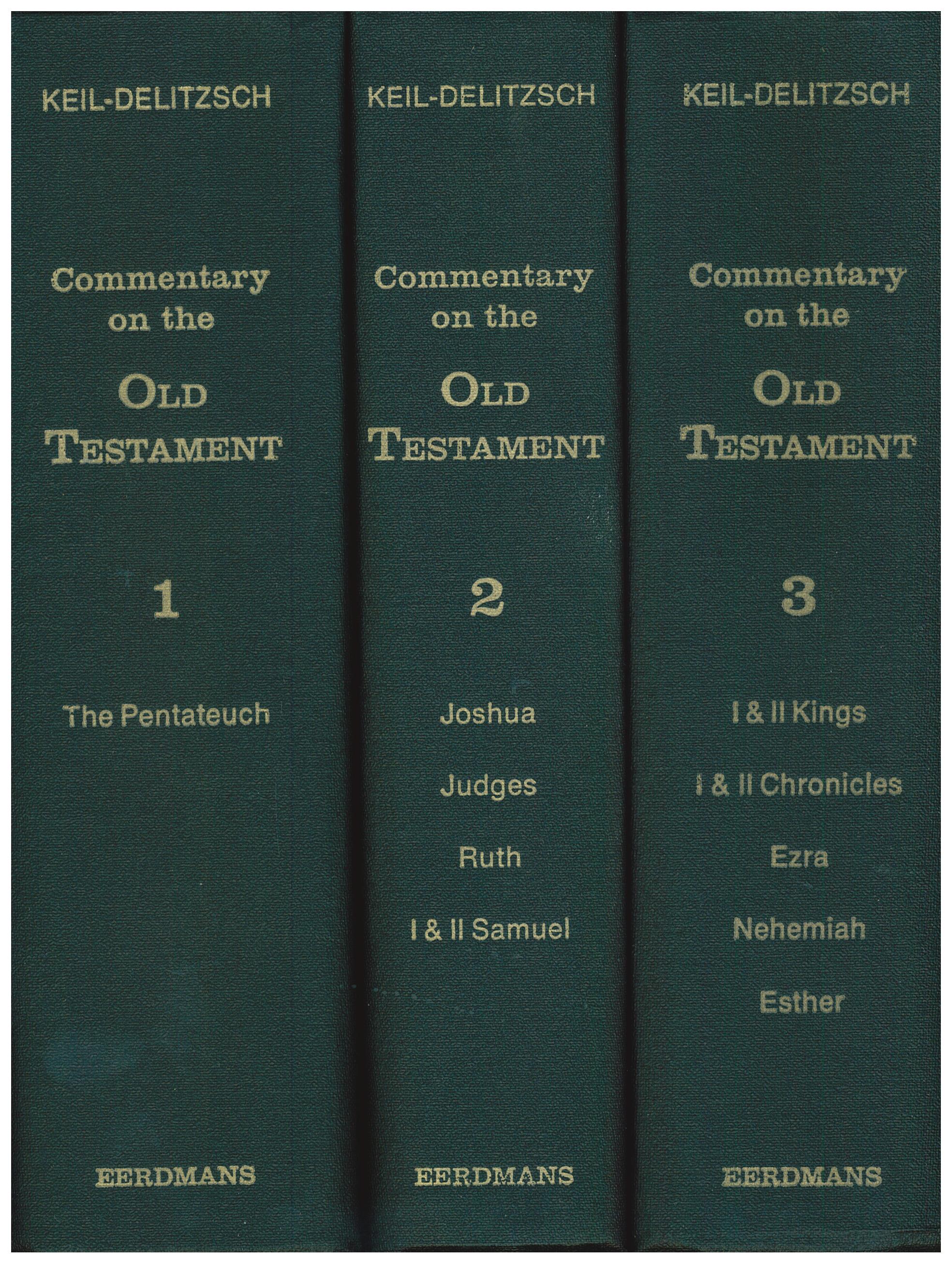 Commentary On Old Testament Vol 1 2 3 Pentateuch Esther Keil Delitzsch